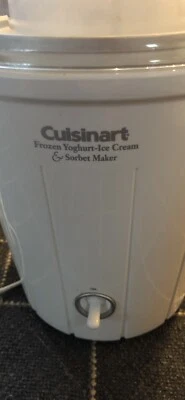 Cuisinart Cool Creations 2 Qt White Electric Ice Cream Maker With Recipe Booklet Ice 60w The Home Depot