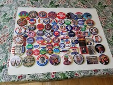 Lot of 93 to 95 different political pins 1960's to 2010's