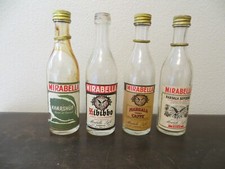 Lote De Colección Miniatura Importadas Botellas De Alcohol Mirabella Oyzo Cynar Zabov ++++