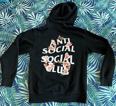 Anti Social Social Club ASSC Hoodie Kkoch Floral Cherry Blossom (Small)