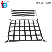 1100lb 42" x 50" Heavy Duty Cargo Net W/Cam Buckles S-Hooks For Pickup Trucks