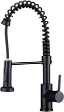 EZ-FLO Kitchen Faucet, Spring-Style Pull-Down Handle Sprayer, Deck Mount 1 or 3