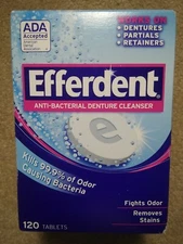 Efferdent Denture Cleanser - Open Box - 54 Sealed Tablets