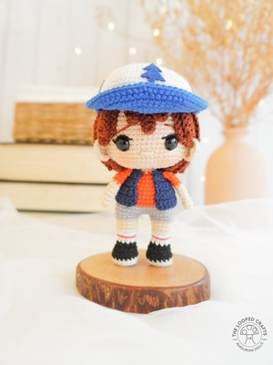 Crochet Dipper Pines Amigurumi, Handmade Little Dipper Pines, Gravity Falls