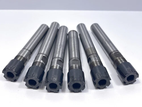 Lot of 6 REGO-FIX CYL 3/8" X 070 / ERM8 2609 20841 Collet Chucks USED