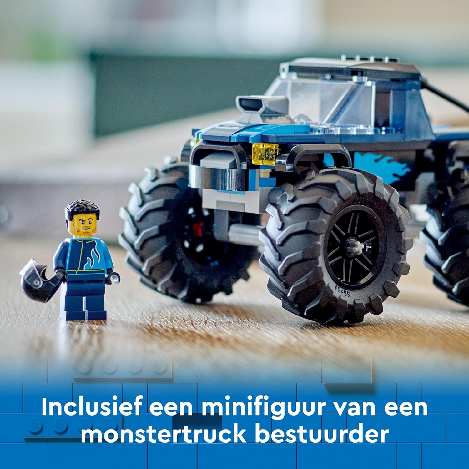 LEGO City Blue Monster Truck Toy for 5 Plus Year Old Boys & Girls, Vehicle Set w