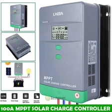 100A MPPT Solar Charge Controller 12V 24V 36V 48V LCD Auto PV Max 5200W Parallel