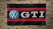 Volkswagen Gt 3x5 Ft Black Flag Racing Car Show Banner Cave Decore Wall Banner Volkswagen Gt 3x5 Ft Black Flag Racing Car Show Banner Cave Decore Wall Banner