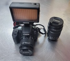 Canon 77D 24MP DLSR Camera  2 Lenses - FREE FAST SHIPPING