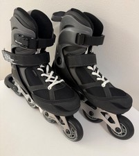 OXELO WAY CRUISER ROLLERBLADES-ADJUSTABLE 37-40-MENS BLACK SKATES