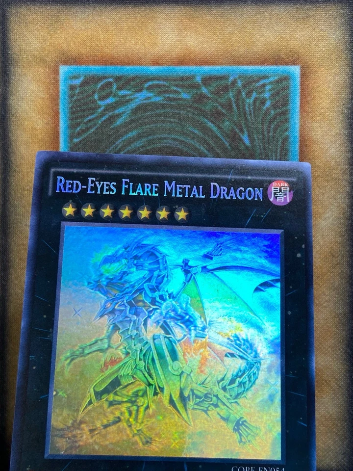 Yugioh Red-Eyes Flare Metal Dragon CORE-EN054 Ghost Rare 1st Ed VLP - Image 4 of 4