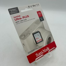 SanDisk Ultra Plus 32GB SDHC UHS-I SD Memory Card - New In Box