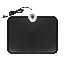AC 110V Heated Floor Mat for Foot, Carbon Crystal Heating Pad, Electric Heate...