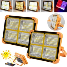 2Pack Rechargeable LED Battery Work Light Flood Light for Outdoor Camping Lamp