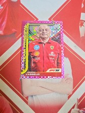 2025 Topps Chrome Formula 1 Pink Checker Flag Refractor Frederic Vasseur /250