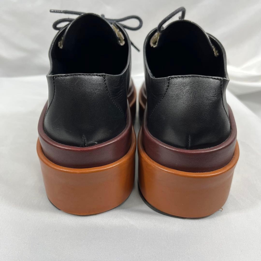 Jil Sander Platform Shoes Python Pattern Black/Be… - image 5