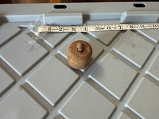Vintage Small Wood Butter Cookie Mold Leaf Pa...
