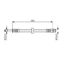 2X Bremsschlauch Vorne FüR Seat Toledo 1L 1.6 1.8 1.9 2.0 91 Bis 99 Bosch EZ 1Z
