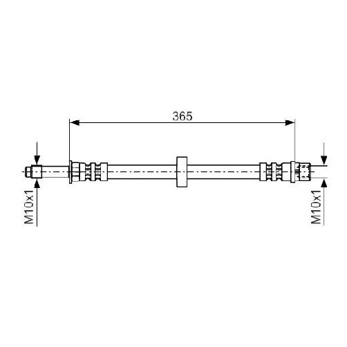 2X Bremsschlauch Vorne FüR Seat Toledo 1L 1.6 1.8 1.9 2.0 91 Bis 99 Bosch EZ 1Z-image