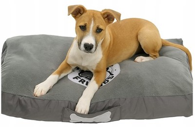 Koopman Rechteckiges Hundekissen 74x50cm Grau