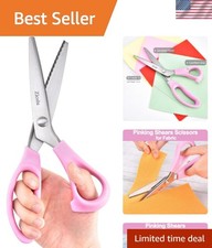 Classic 9" Pinking Shears - Sharp Decorative Edge Scissors for DIY Projects