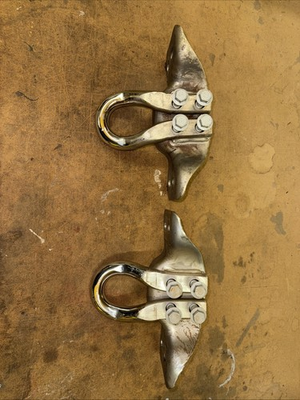 #ad Tow Hook Ford F250 F350 F450 F550 SD Front Chrome 2017 2026 OEM HC3Z17A954A Pair $100.00