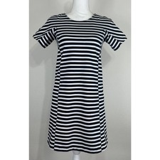 J. Crew Black & White Striped Mini Dress Size XXS (00)