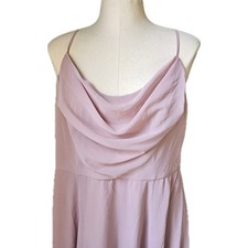 Davids Bridal Bridesmaid Prom formal full skirt dress in Quartz F20228 Purple