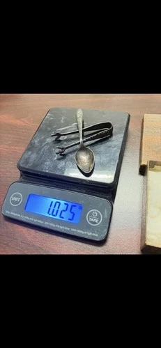 VINTAGE Silver Ice Tong Claw Spoon 1.025oz Sterling Silver Whiskey Gift Set LSU