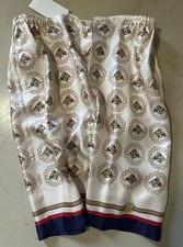 NWT $1400 Gucci Men Drawstring Horse GG Short Pants Ivory/Gold/MC 34 US/50 Eu