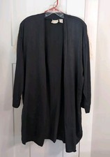 Vintage Victoria s Secret Gold Label 100 Silk Robe Black Color No Belt One Size