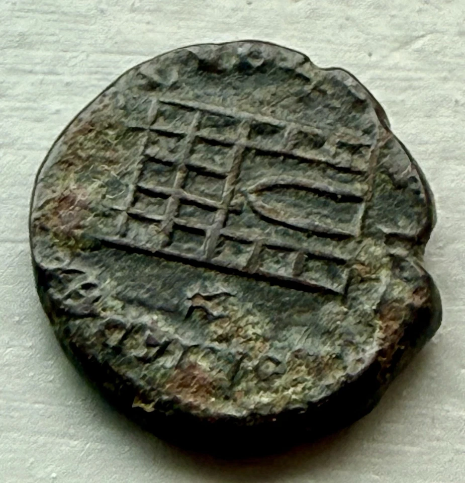 Roman "Camp Gate" Ancient Coin ~ 383-388AD Emperor Theodosius ~ Rare, Authentic - Image 3 of 4