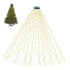 Cascading Twinkle Lights for Christmas Tree,400 LED Christmas 400LED Warm White