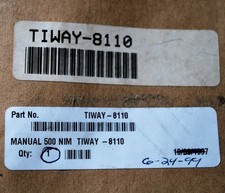 Siemens TIWAY-8110 Manual 500 N/M - NEW
