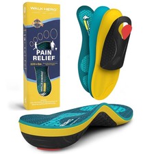WalkHero Orthotic Shoe Inserts for Plantar Fasciitis, High Arch Support