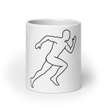 White glossy mug