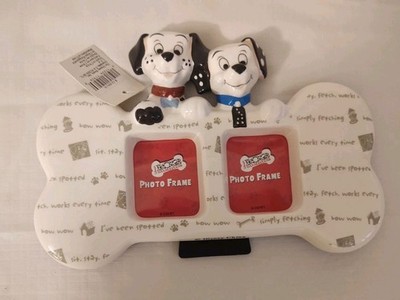 DISNEY STORE 101 DALMATIANS  CERAMIC PET DOG PHOTO FRAME 