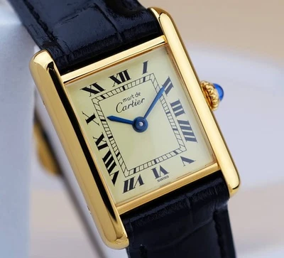 Cartier Must Tank Roman Ivory Index SM - Bild 1 von 4