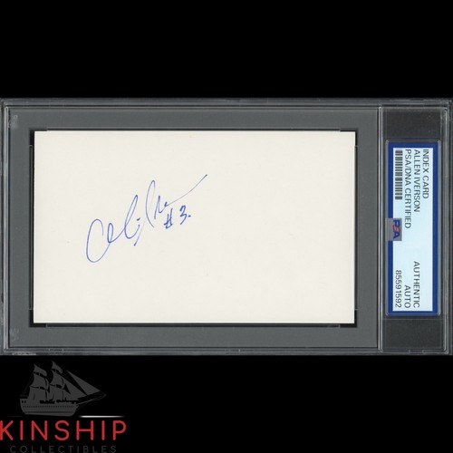 Allen Iverson signed 3x5 Index Card PSA DNA Slab Vintage Basketball Auto C4929