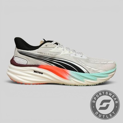 UK 8,5 - Puma Velocity Nitro 4 Hyrox Herren - White/Mint/Glowing Red (311911 01)