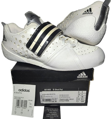 Adidas B Shot Put Leichtathletikschuhe UK5 EU38 Wurf Gewichtheben 661495 Neu mit Karton