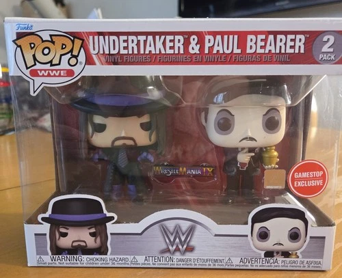 Funko Pop WWE Undertaker Paul Bearer 2-Pack Vinyl Figures GameStop Exclusive