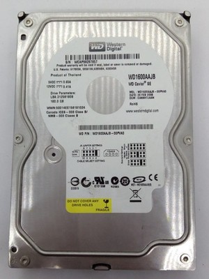 WESTERN DIGITAL  160GB IDE FESTPLATTE  WD1600AAJB-00PVA0 3,5 ZOLL HDD #FP4659