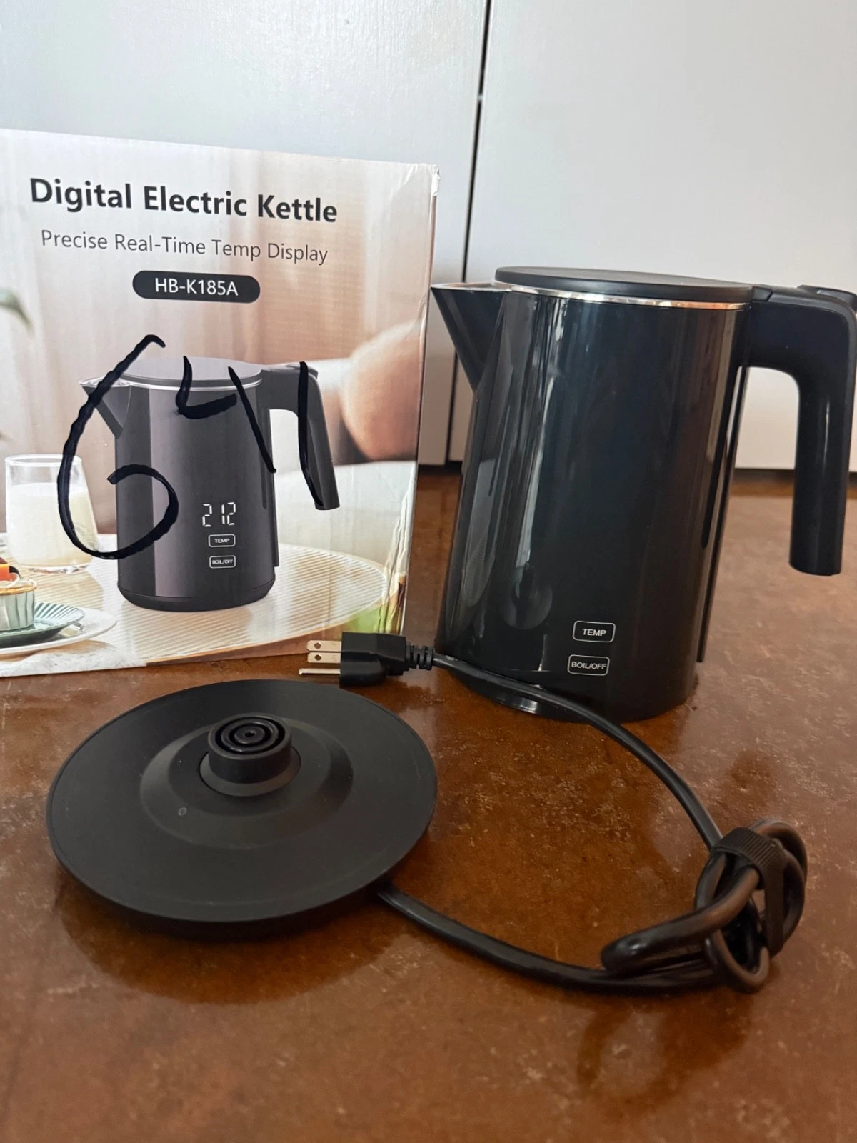 Electric Kettle 1.0L | 7 Temp Control, Cool Touch, Keep Warm, Auto Shut-Off
