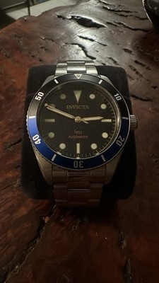 Invicta VINTAGE Pro Diver 34333 Orologio Da Uomo, 40 Mm, Movimento Automatico, Quadrante Nero, Cassa In Acciaio, Impermeabile 20 Bar