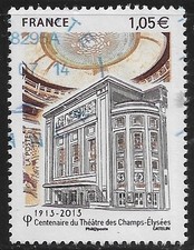 FRANCE oblitéré 2013 Théâtre des Champs-Élysées à Paris Y&T N° 4737