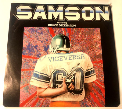 Samson featuring Bruce Dickenson 7'' 45 record & Picture Sleeve Import Vice Versa