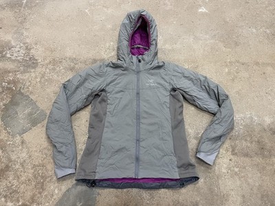 Arc'teryx Atom LT Hoody Jacket Womens Medium Gray Insulated Hooded Hiking Trail