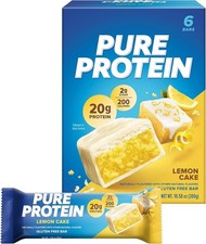 Bars Nutritious Snacks to Support Energy, Lemon Cake, 6 Ct