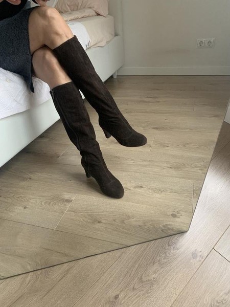 Women Carlo Pazolini Boots Brown Suede 38 #10ZI